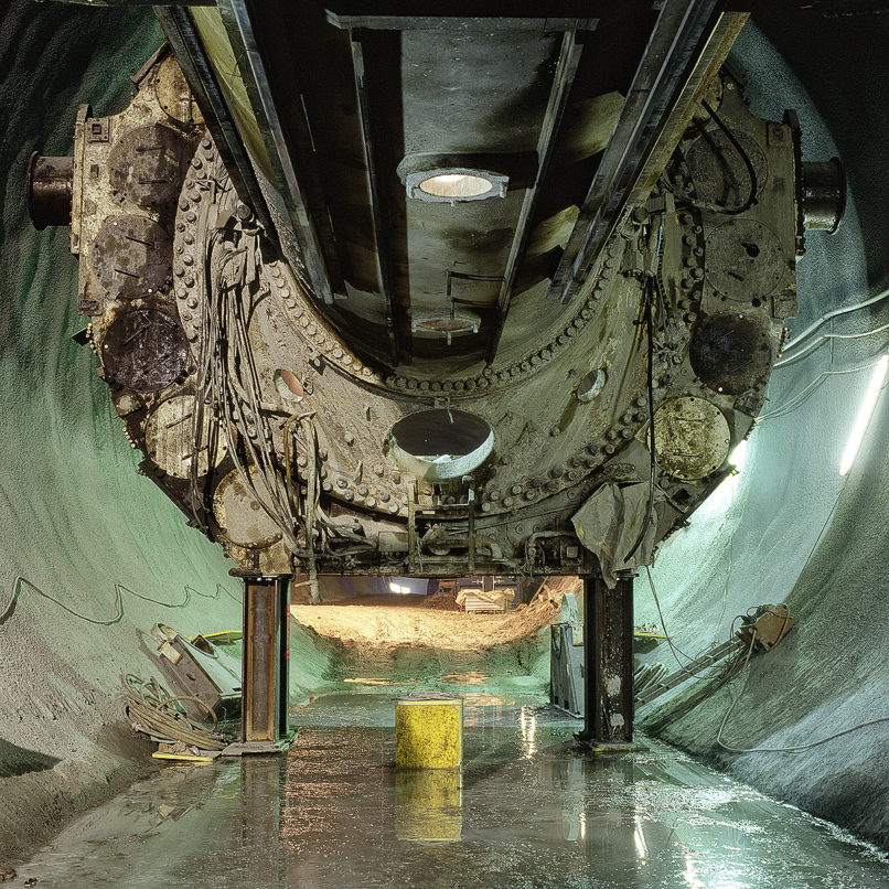 Tunnel West, Kopf TBM, Juni 2007