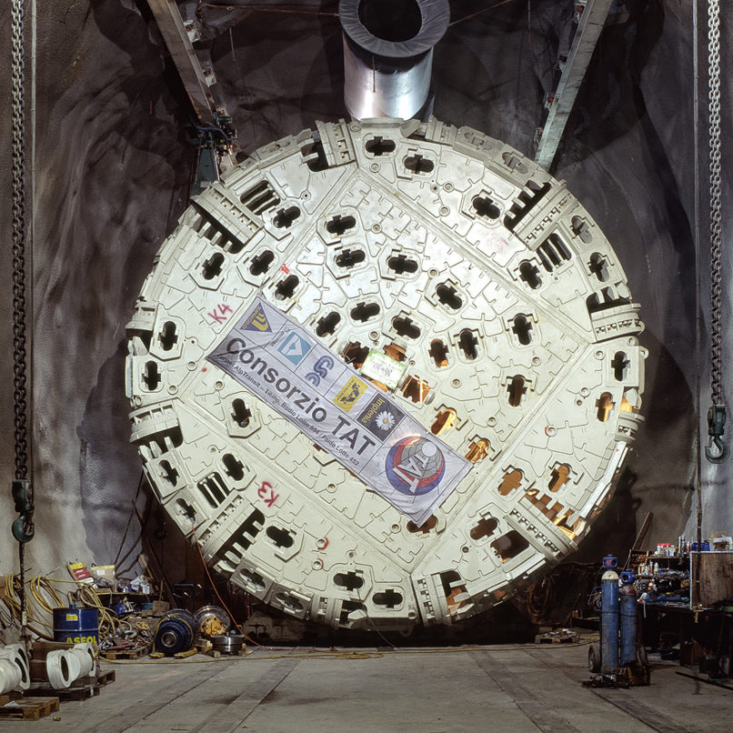 Montagekaverne, Schneiderad TBM, Juni 2007