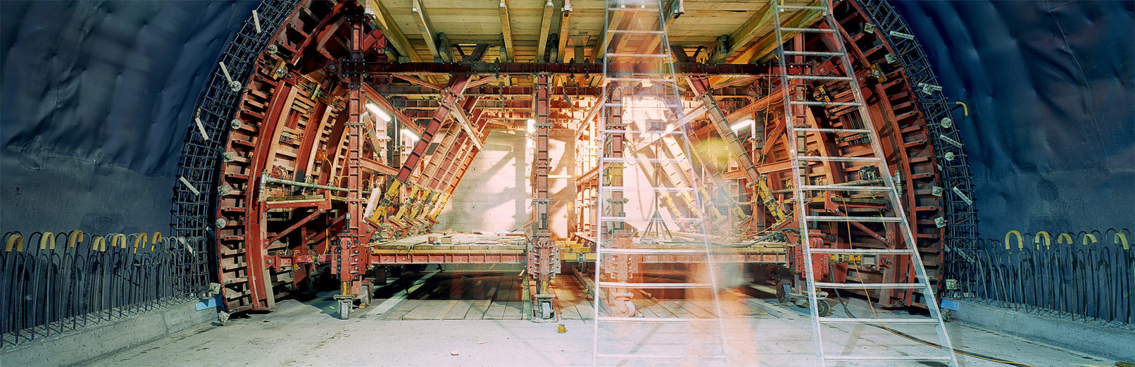 Abluftschacht West, Ausbau, Oktober 2010